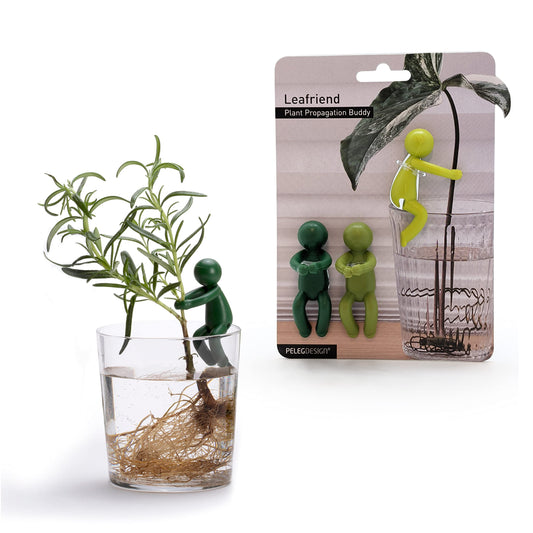 Leafriend: Plant Propagation Buddy; Plant Support for Sprouts, Stems, Shoots, and Cuttings; 3 Cute Plant Supports for a Plant Propagation Station or an Indoor Garden; Plant Lover Gifts by Peleg Design - Plantonio