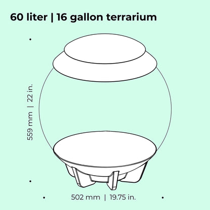 biOrb AIR 60 LED Terrarium - 16 gallon, white (46147)