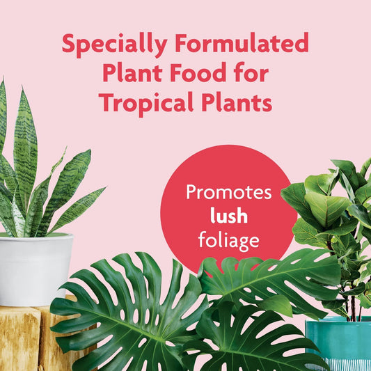 Miracle-Gro Tropical Houseplant Food - Liquid Fertilizer for Tropical Houseplants, 8 fl. oz., 2-Pack - Plantonio