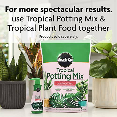 Miracle-Gro Tropical Houseplant Food - Liquid Fertilizer for Tropical Houseplants, 8 fl. oz., 2-Pack - Plantonio