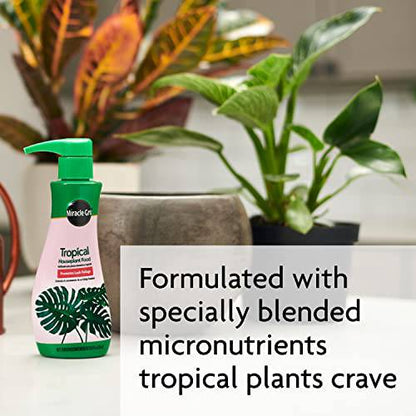 Miracle-Gro Tropical Houseplant Food - Liquid Fertilizer for Tropical Houseplants, 8 fl. oz., 2-Pack - Plantonio