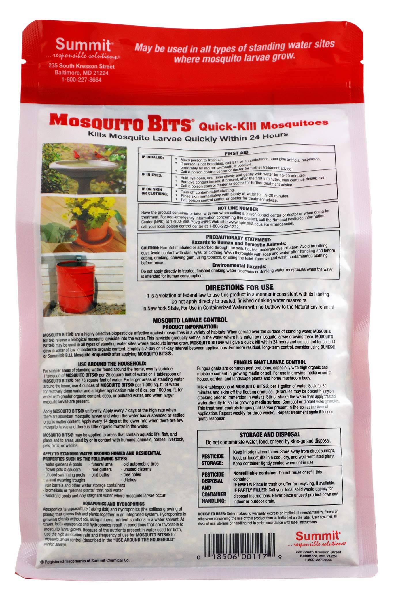 SUMMIT CHEMICAL CO 117-6 30OZ Mosquito Bits - Plantonio