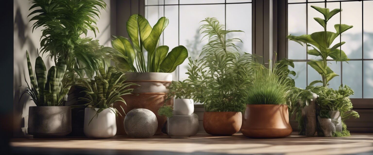 Pet-friendly houseplants in a corner